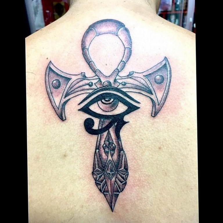 photo of eye tattoo Horus 22.01.2019 №006 - drawing tattoo god Horus Eye - tattoovalue.net