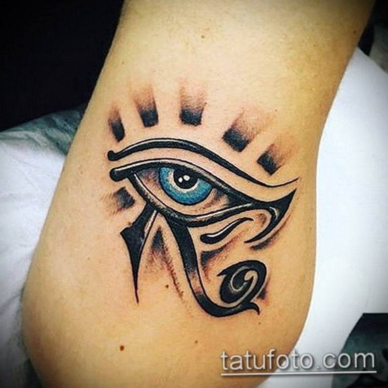photo of eye tattoo Horus 22.01.2019 №008 - drawing tattoo god Horus Eye - tattoovalue.net