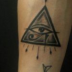 photo of eye tattoo Horus 22.01.2019 №011 - drawing tattoo god Horus Eye - tattoovalue.net