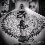 photo of eye tattoo Horus 22.01.2019 №016 - drawing tattoo god Horus Eye - tattoovalue.net