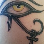 photo of eye tattoo Horus 22.01.2019 №019 - drawing tattoo god Horus Eye - tattoovalue.net