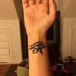photo of eye tattoo Horus 22.01.2019 №023 - drawing tattoo god Horus Eye - tattoovalue.net
