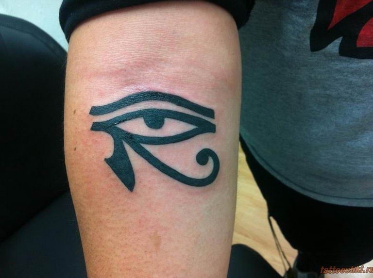 photo of eye tattoo Horus 22.01.2019 №035 - drawing tattoo god Horus Eye - tattoovalue.net