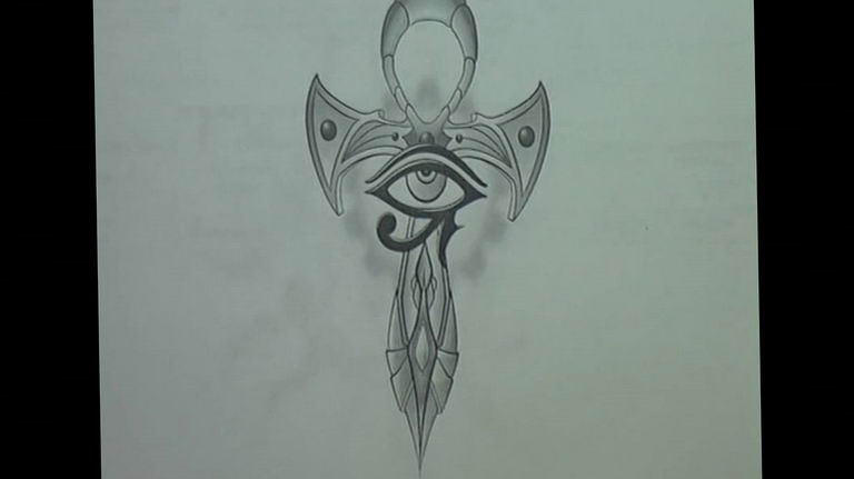 photo of eye tattoo Horus 22.01.2019 №036 - drawing tattoo god Horus Eye - tattoovalue.net