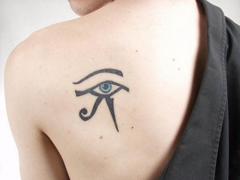 photo of eye tattoo Horus 22.01.2019 №037 - drawing tattoo god Horus Eye - tattoovalue.net