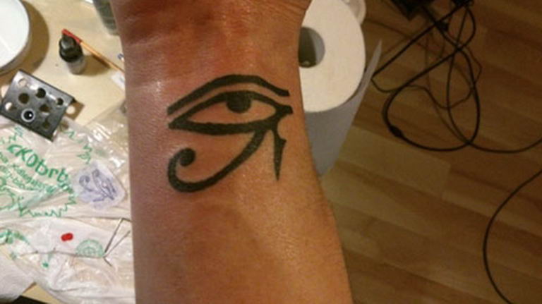 photo of eye tattoo Horus 22.01.2019 №038 - drawing tattoo god Horus Eye - tattoovalue.net