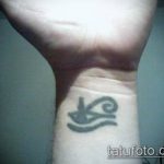 photo of eye tattoo Horus 22.01.2019 №045 - drawing tattoo god Horus Eye - tattoovalue.net