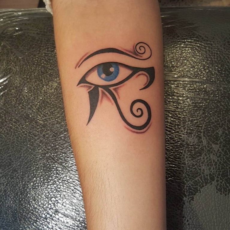 photo of eye tattoo Horus 22.01.2019 №051 - drawing tattoo god Horus Eye - tattoovalue.net