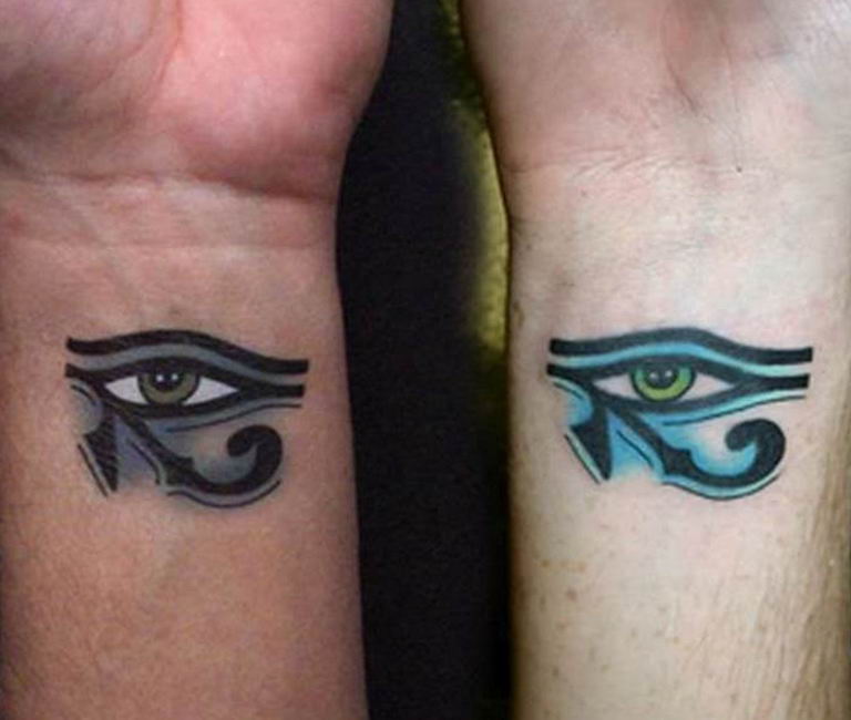 photo of eye tattoo Horus 22.01.2019 №052 - drawing tattoo god Horus Eye - tattoovalue.net