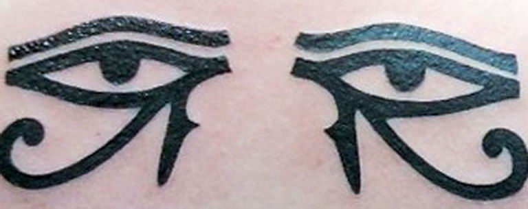 photo of eye tattoo Horus 22.01.2019 №053 - drawing tattoo god Horus Eye - tattoovalue.net