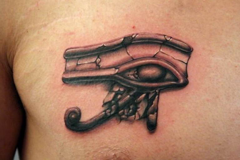 photo of eye tattoo Horus 22.01.2019 №057 - drawing tattoo god Horus Eye - tattoovalue.net
