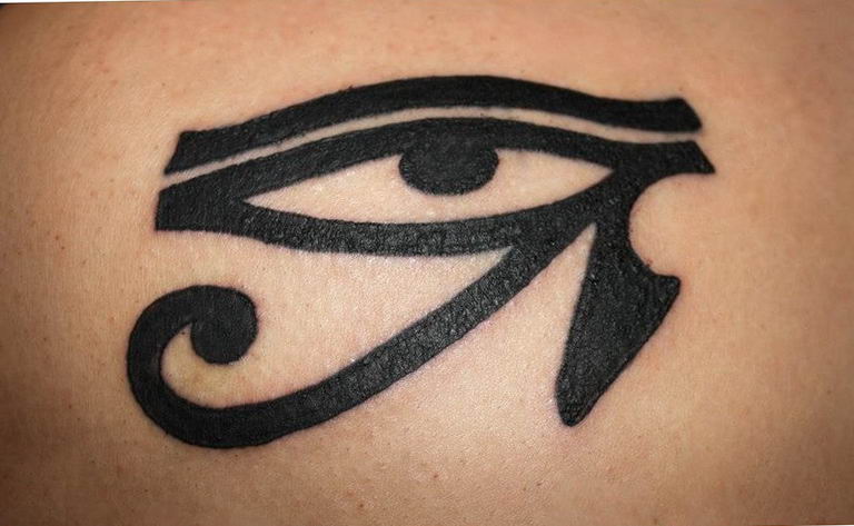 photo of eye tattoo Horus 22.01.2019 №061 - drawing tattoo god Horus Eye - tattoovalue.net
