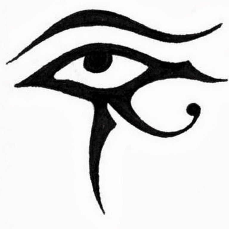 photo of eye tattoo Horus 22.01.2019 №062 - drawing tattoo god Horus Eye - tattoovalue.net