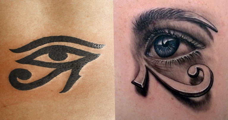 photo of eye tattoo Horus 22.01.2019 №067 - drawing tattoo god Horus Eye - tattoovalue.net