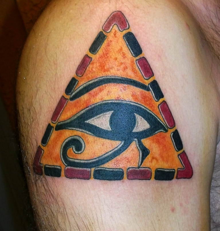 photo of eye tattoo Horus 22.01.2019 №071 - drawing tattoo god Horus Eye - tattoovalue.net