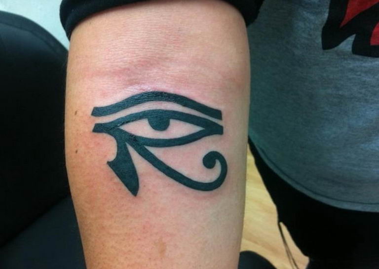 photo of eye tattoo Horus 22.01.2019 №074 - drawing tattoo god Horus Eye - tattoovalue.net