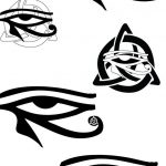 photo of eye tattoo Horus 22.01.2019 №082 - drawing tattoo god Horus Eye - tattoovalue.net