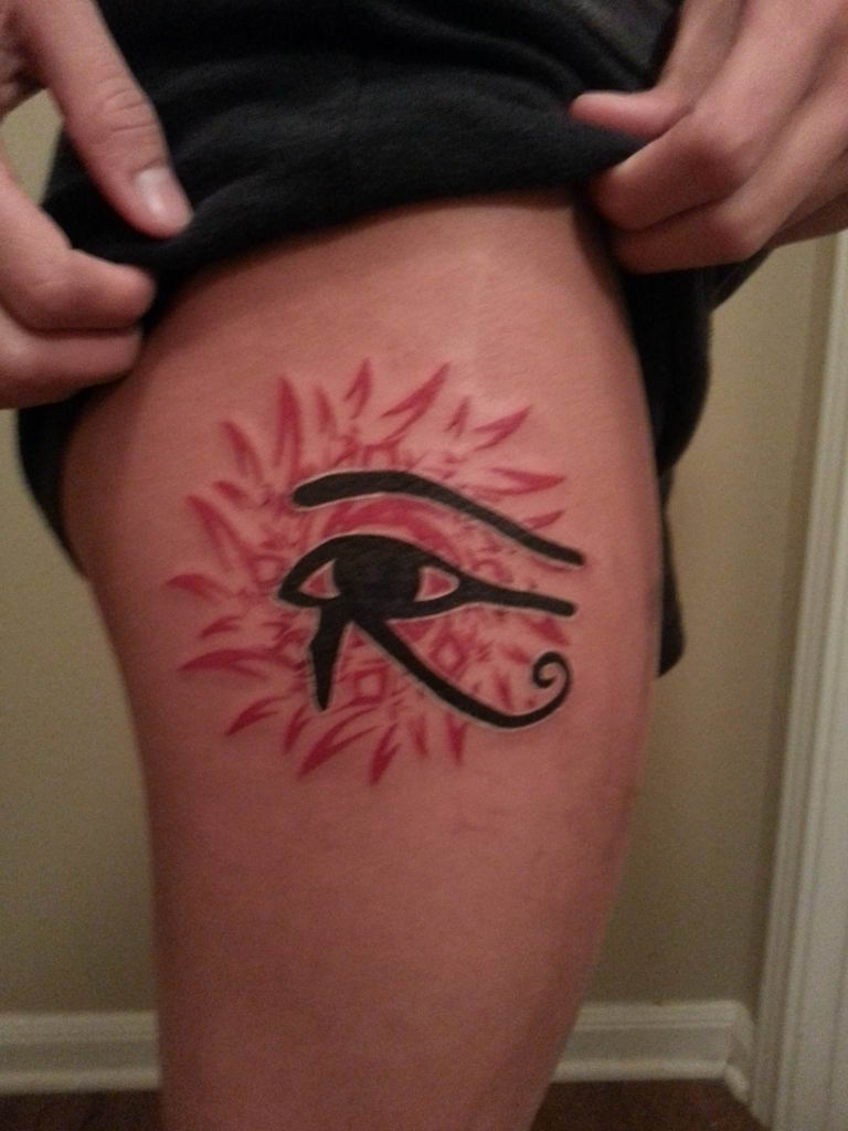 photo of eye tattoo Horus 22.01.2019 №083 - drawing tattoo god Horus Eye - tattoovalue.net