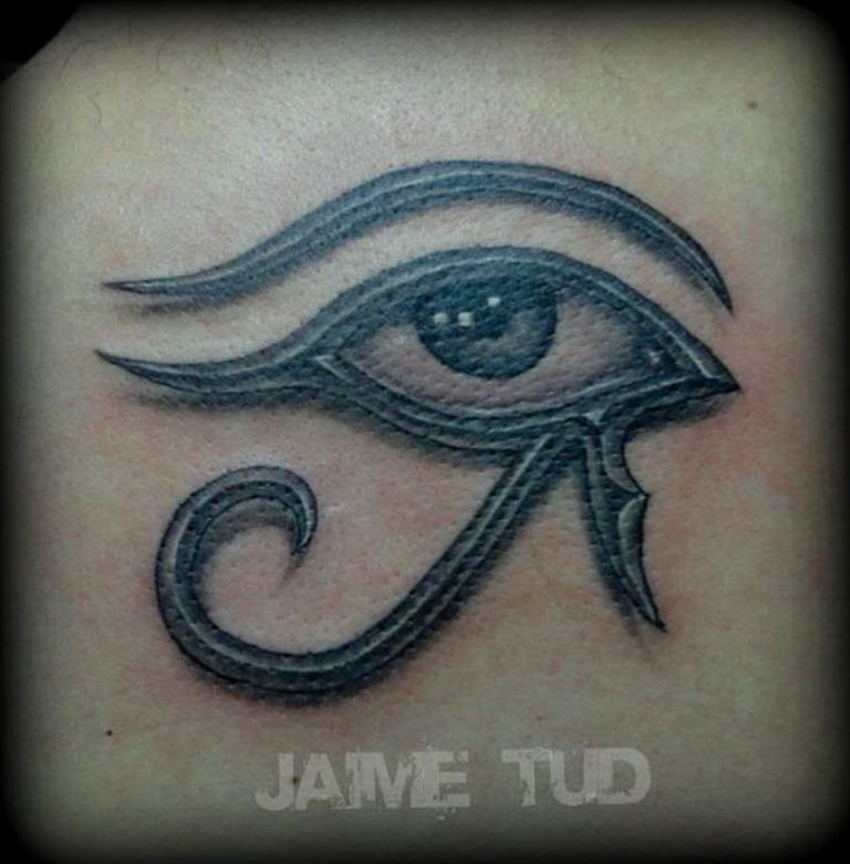 photo of eye tattoo Horus 22.01.2019 №084 - drawing tattoo god Horus Eye - tattoovalue.net