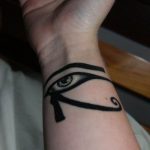 photo of eye tattoo Horus 22.01.2019 №085 - drawing tattoo god Horus Eye - tattoovalue.net