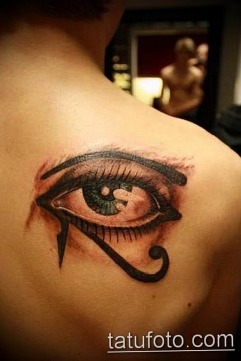 photo of eye tattoo Horus 22.01.2019 №096 - drawing tattoo god Horus Eye - tattoovalue.net