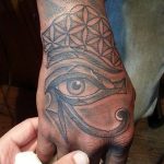 photo of eye tattoo Horus 22.01.2019 №097 - drawing tattoo god Horus Eye - tattoovalue.net