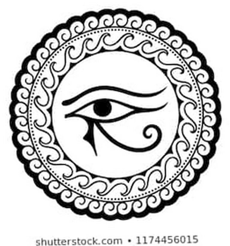 photo of eye tattoo Horus 22.01.2019 №137 - drawing tattoo god Horus Eye - tattoovalue.net