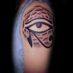 photo of eye tattoo Horus 22.01.2019 №156 - drawing tattoo god Horus Eye - tattoovalue.net