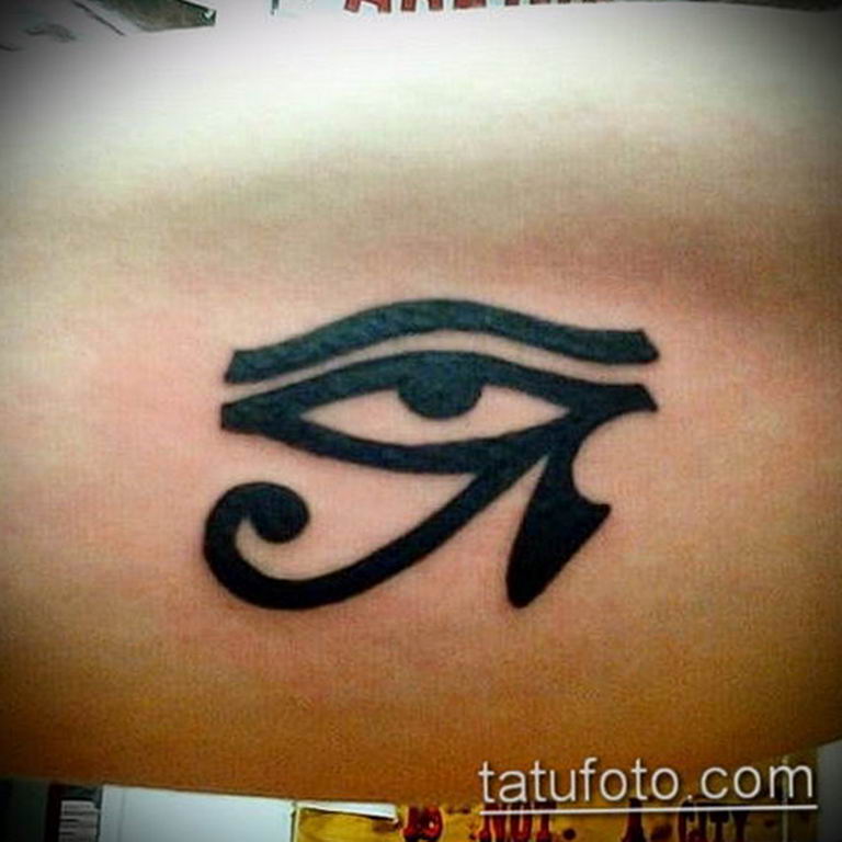 photo of eye tattoo Horus 22.01.2019 №157 - drawing tattoo god Horus Eye - tattoovalue.net