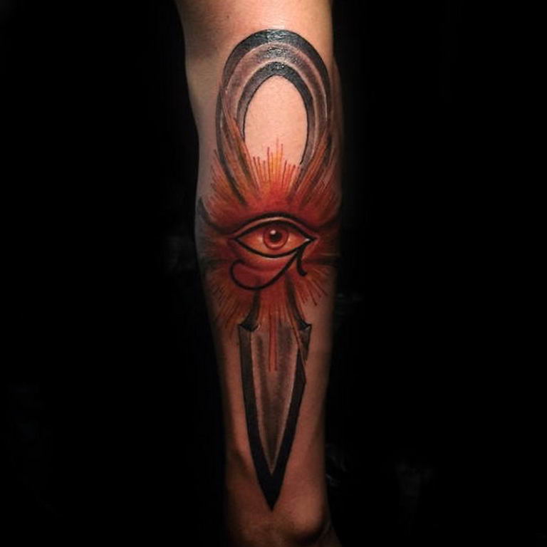 photo of eye tattoo Horus 22.01.2019 №158 - drawing tattoo god Horus Eye - tattoovalue.net