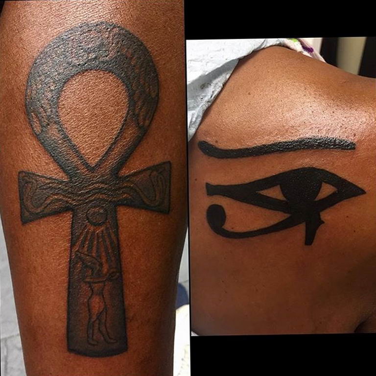 photo of eye tattoo Horus 22.01.2019 №163 - drawing tattoo god Horus Eye - tattoovalue.net