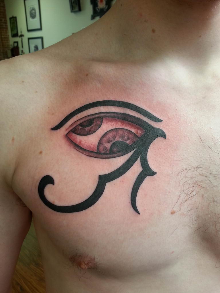 photo of eye tattoo Horus 22.01.2019 №169 - drawing tattoo god Horus Eye - tattoovalue.net
