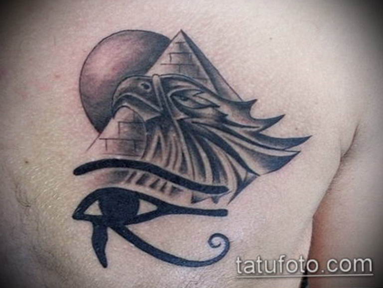 photo of eye tattoo Horus 22.01.2019 №178 - drawing tattoo god Horus Eye - tattoovalue.net