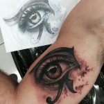 photo of eye tattoo Horus 22.01.2019 №189 - drawing tattoo god Horus Eye - tattoovalue.net