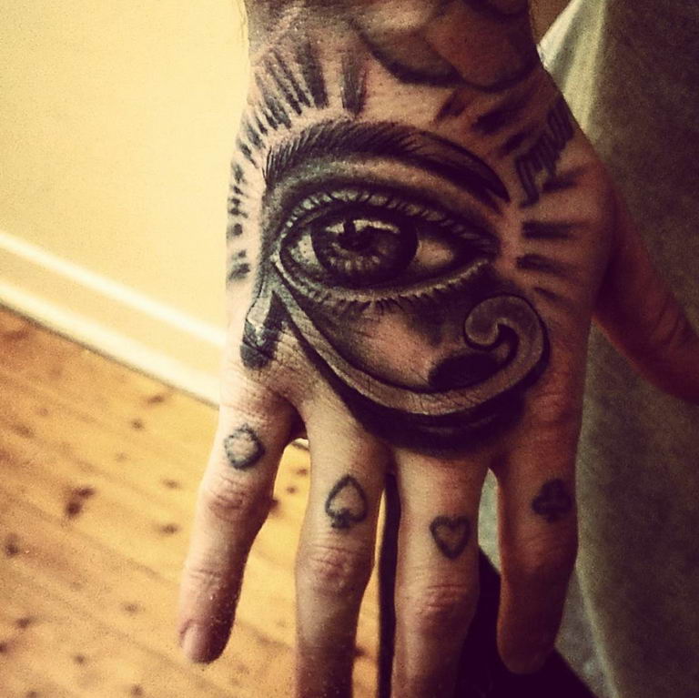 photo of eye tattoo Horus 22.01.2019 №206 - drawing tattoo god Horus Eye - tattoovalue.net
