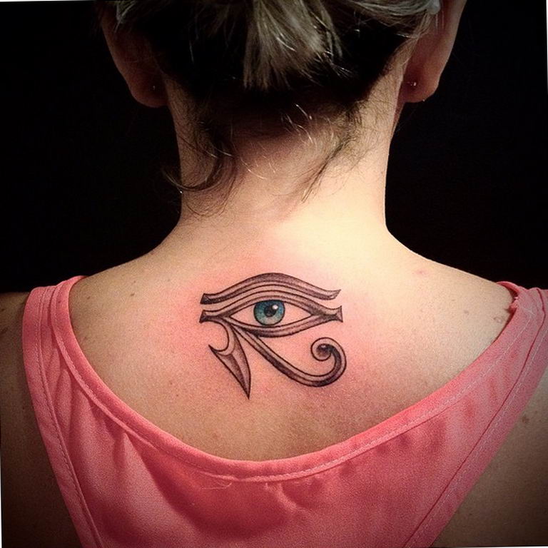 photo of eye tattoo Horus 22.01.2019 №220 - drawing tattoo god Horus Eye - tattoovalue.net
