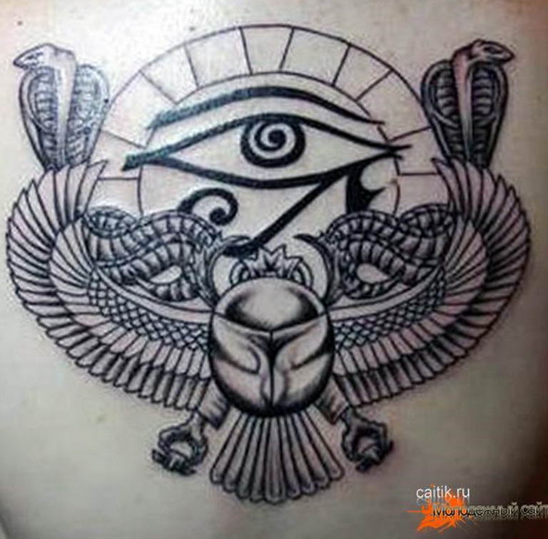 photo of eye tattoo Horus 22.01.2019 №223 - drawing tattoo god Horus Eye - tattoovalue.net