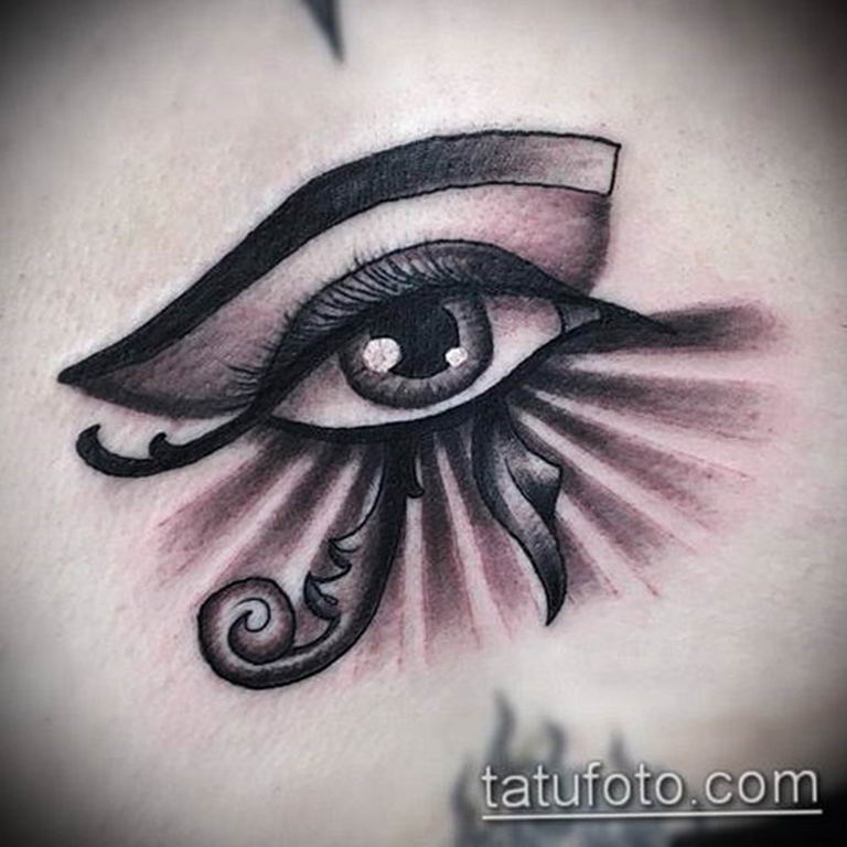photo of eye tattoo Horus 22.01.2019 №229 - drawing tattoo god Horus Eye - tattoovalue.net