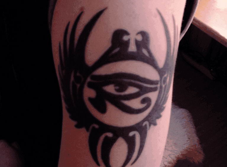 photo of eye tattoo Horus 22.01.2019 №230 - drawing tattoo god Horus Eye - tattoovalue.net