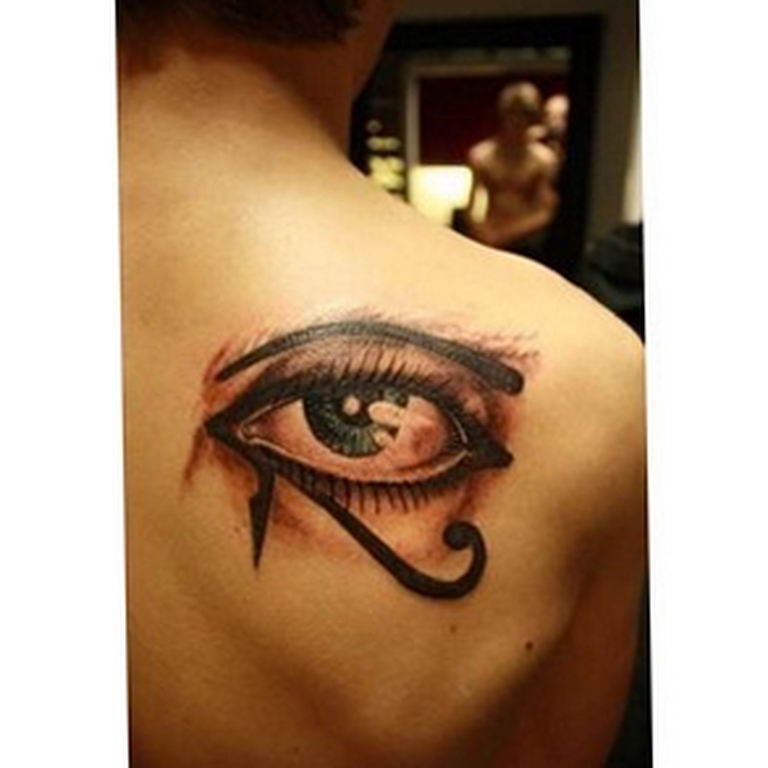 photo of eye tattoo Horus 22.01.2019 №235 - drawing tattoo god Horus Eye - tattoovalue.net