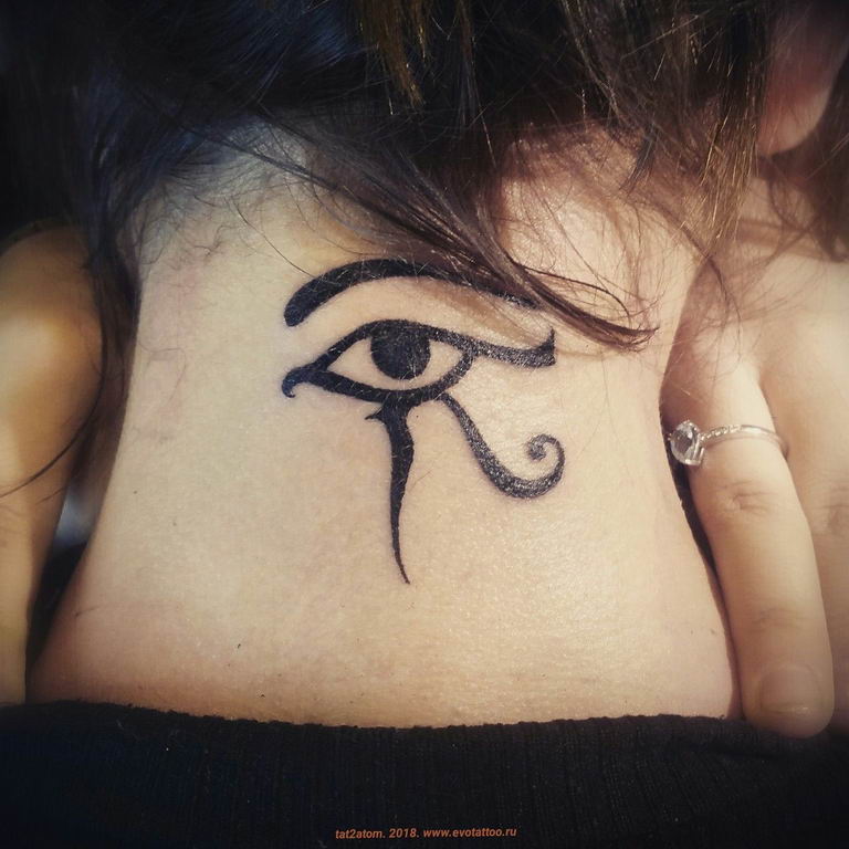 photo of eye tattoo Horus 22.01.2019 №242 - drawing tattoo god Horus Eye - tattoovalue.net