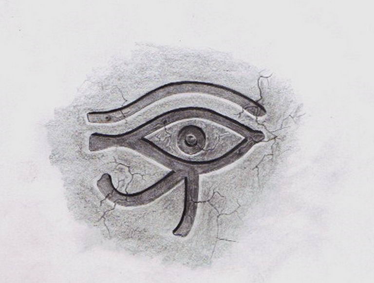 photo of eye tattoo Horus 22.01.2019 №251 - drawing tattoo god Horus Eye - tattoovalue.net