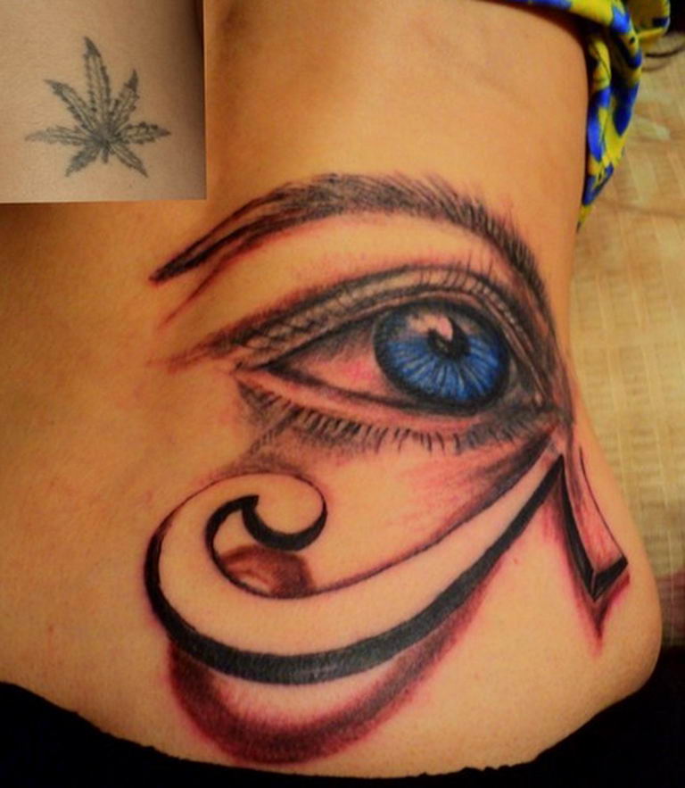 photo of eye tattoo Horus 22.01.2019 №255 - drawing tattoo god Horus Eye - tattoovalue.net