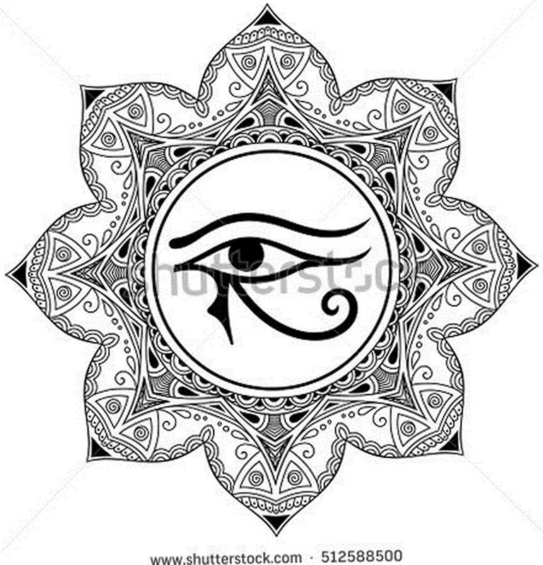 photo of eye tattoo Horus 22.01.2019 №268 - drawing tattoo god Horus Eye - tattoovalue.net