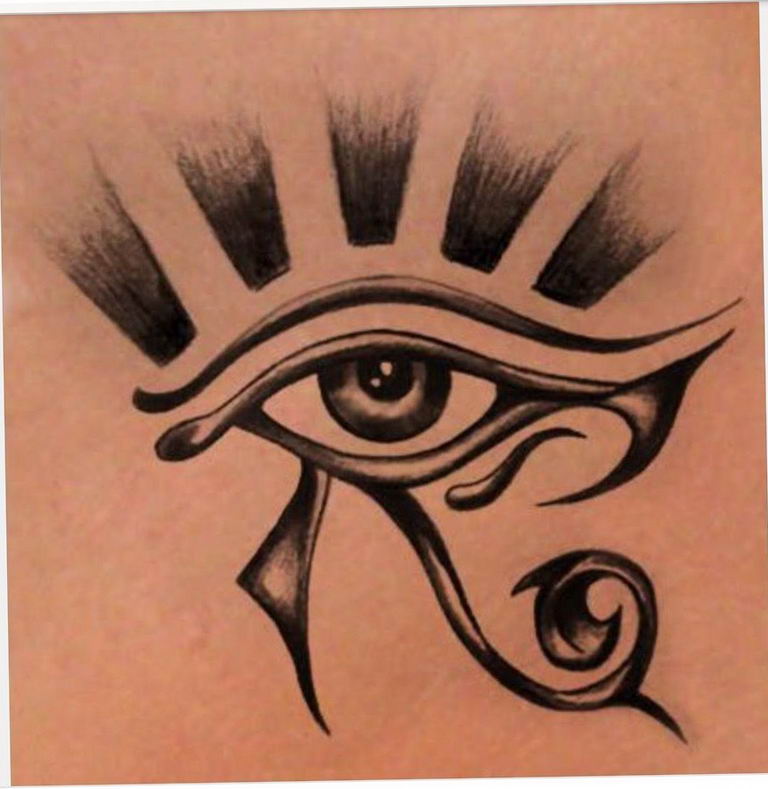 photo of eye tattoo Horus 22.01.2019 №269 - drawing tattoo god Horus Eye - tattoovalue.net