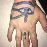 photo of eye tattoo Horus 22.01.2019 №277 - drawing tattoo god Horus Eye - tattoovalue.net