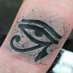 photo of eye tattoo Horus 22.01.2019 №288 - drawing tattoo god Horus Eye - tattoovalue.net