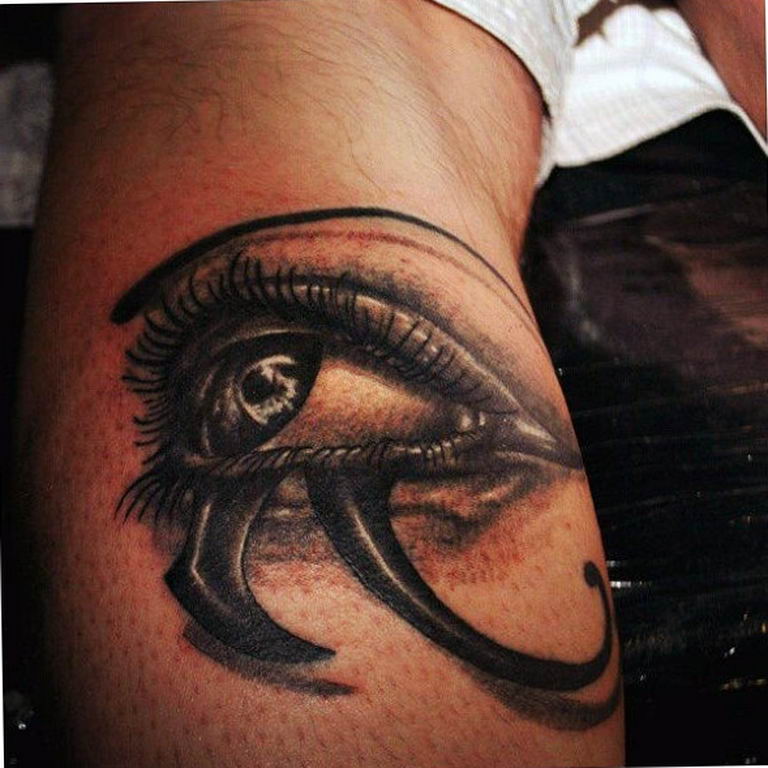 photo of eye tattoo Horus 22.01.2019 №292 - drawing tattoo god Horus Eye - tattoovalue.net