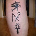 photo of eye tattoo Horus 22.01.2019 №312 - drawing tattoo god Horus Eye - tattoovalue.net