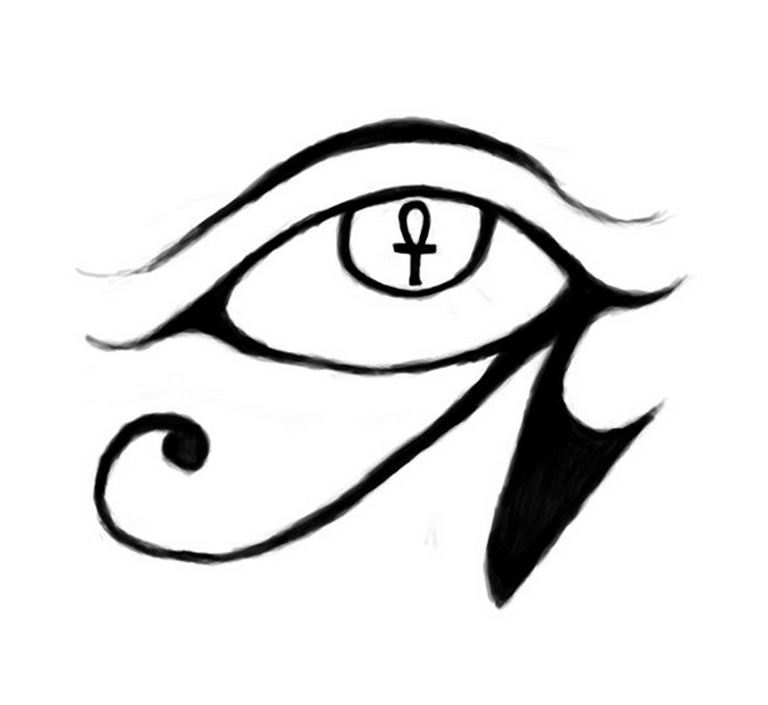 photo of eye tattoo Horus 22.01.2019 №343 - drawing tattoo god Horus Eye - tattoovalue.net